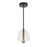 Kuzco Mulberry 11" LED Pendant, Black/Light Guide