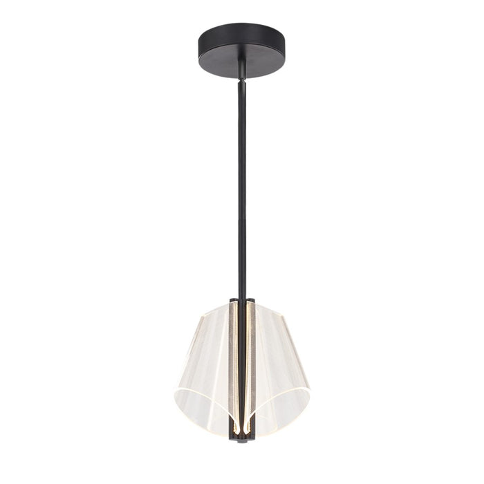 Kuzco Mulberry 11" LED Pendant, Black/Light Guide