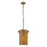 Kuzco Kai 11" Socket Pendant, Brushed Gold/Rattan Shade - PD641011BG