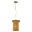 Kuzco Kai 11" Socket Pendant, Brushed Gold/Rattan Shade