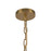 Kuzco Kai 11" Socket Pendant, Brushed Gold/Rattan Shade