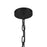 Kuzco Kai 11" Socket Pendant, Matte Black/Rattan Shade