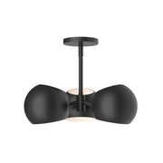 Kuzco Willow 16in 3-Light Pendant | Modern Matte Black Steel | Kitchen Island & Dining Room | 5 x 16 in | Model PD648315MB