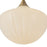 Kuzco Farrah 12" Gold Pend, Brushed Gold/Glossy Ribbed Opal Glass