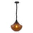 Kuzco Farrah 12" Blk Pendant, Matte Black/Amber - PD651012MBAM