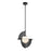 Kuzco Scorpio 16" LED Pendant, Glossy Black/Opal Glass