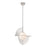 Kuzco Scorpio 16" LED Pendant, Nickel/Opal Glass