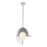 Kuzco Scorpio 16" LED Pendant, Nickel/Opal Glass