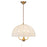 Kuzco Crosby 18" Socket Pendant, Brushed Gold/Spandex Shade - PD661418BG