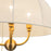 Kuzco Crosby 18" Socket Pendant, Brushed Gold/Spandex Shade