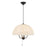 Kuzco Crosby 18" Socket Pendant, Matte Black/Spandex Shade - PD661418MB