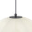 Kuzco Crosby 18" Socket Pendant, Matte Black/Spandex Shade