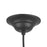Kuzco Crosby 18" Socket Pendant, Matte Black/Spandex Shade