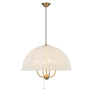 Kuzco Crosby 24" Socket Pendant, Brushed Gold/Spandex Shade - PD661424BG