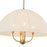 Kuzco Crosby 24" Socket Pendant, Brushed Gold/Spandex Shade