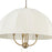 Kuzco Crosby 24" Socket Pendant, Brushed Gold/Spandex Shade