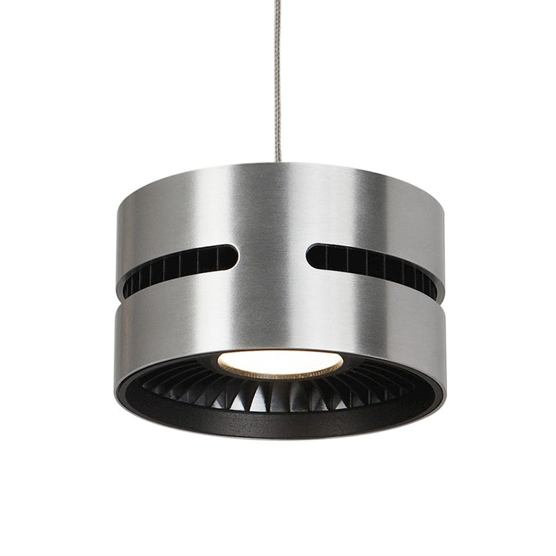 Kuzco Oxford 5in LED Pendant | Brushed Nickel Cast Aluminum Frosted Acrylic | Kitchen Island & Dining Room Accent Light | 3 x 5 in | Model PD6705-BN