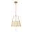 Kuzco Scout 13" Gold Pendant, Brushed Gold/White Linen - PD675213BGWL