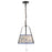 Kuzco Scout 13" Blk Pendant, Matte Black/Blue Linen - PD675213MBBL