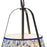 Kuzco Scout 13" Black Pendant, Matte Black/Blue Linen