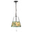 Kuzco Scout 13" Blk Pendant, Matte Black/Green Linen - PD675213MBGL