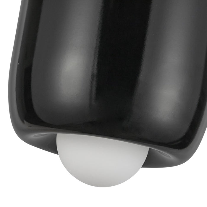 Kuzco Hayden 7" LED Pendant, Glossy Black