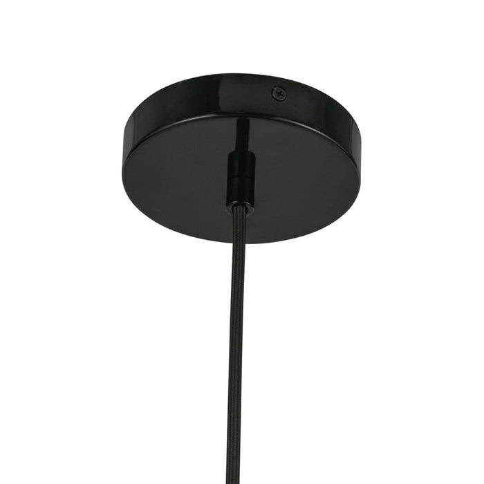 Kuzco Hayden 7" LED Pendant, Glossy Black