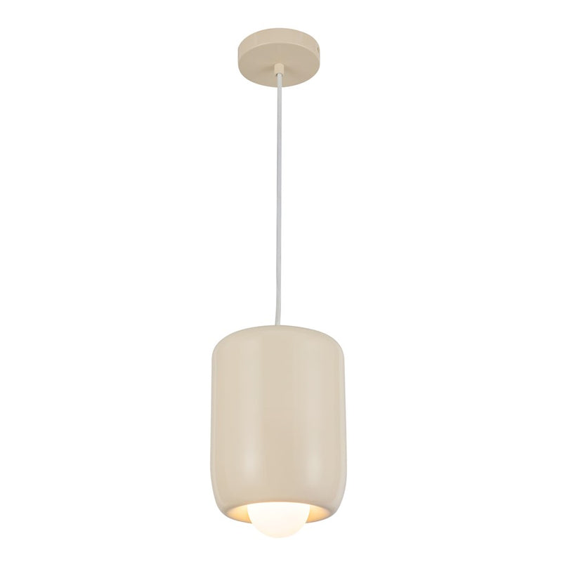 Kuzco Hayden 7" LED Pendant, Pearl White