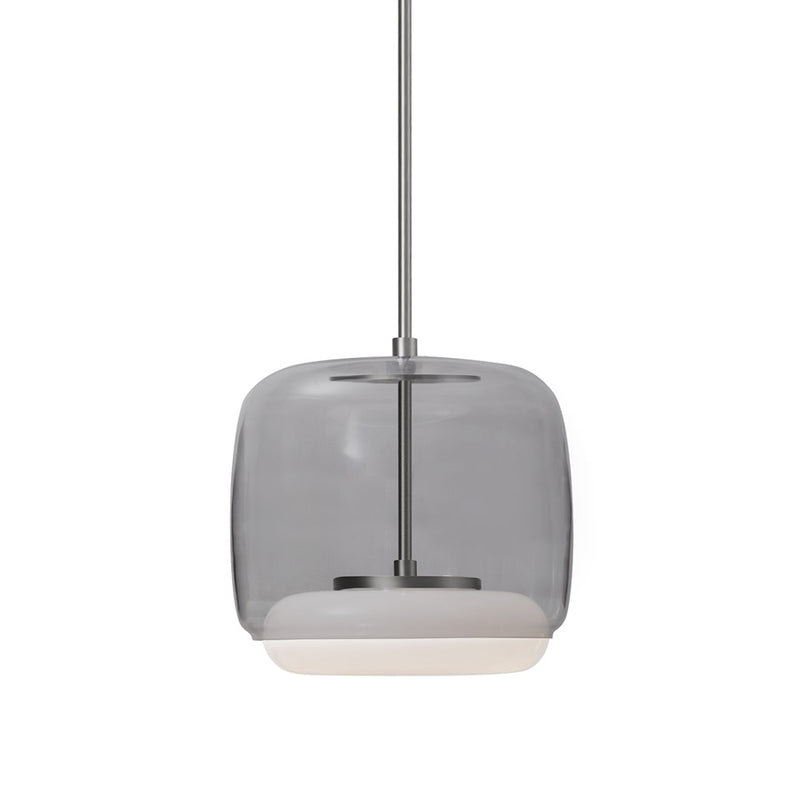 Kuzco Enkel 10" LED Pendant, Smoked/Brushed Nickel