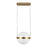 Kuzco Pisces 12" LED Pendant, Brushed Gold/Light Guide - PD75912-BG-LG-3CCT-UNV