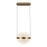 Kuzco Pisces 12" LED Pendant, Brushed Gold/Light Guide