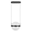 Kuzco Pisces 12" LED Pendant, Black/Light Guide - PD75912-BK-LG-3CCT-UNV