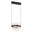 Kuzco Pisces 12" LED Pendant, Black/Light Guide