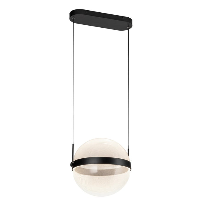 Kuzco Pisces 12" LED Pendant, Black/Light Guide