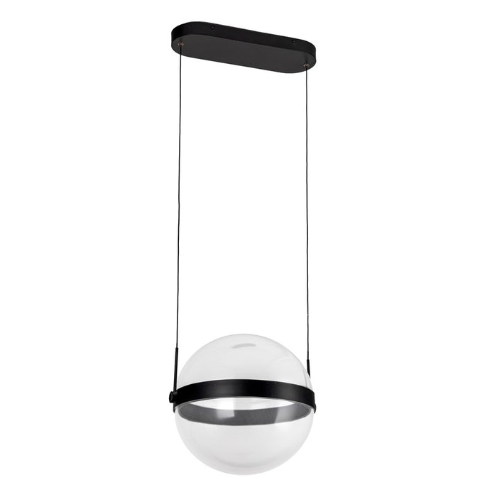 Kuzco Pisces 12" LED Pendant, Black/Light Guide