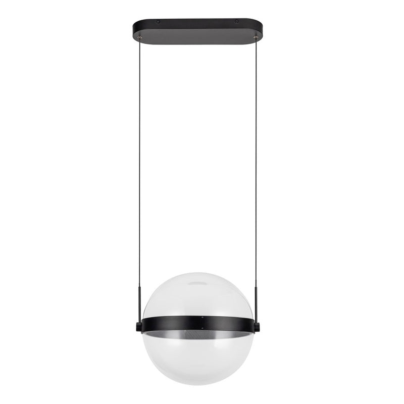 Kuzco Pisces 12" LED Pendant, Black/Light Guide