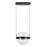 Kuzco Pisces 12" LED Pendant, Black/Light Guide