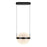 Kuzco Pisces 12" LED Pendant, Black/Light Guide