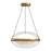 Kuzco Virgo 16" LED Pendant, Brushed Gold/Opal/Clear - PD76316-BG-OP-UNV