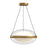Kuzco Virgo 16" LED Pendant, Brushed Gold/Opal/Clear
