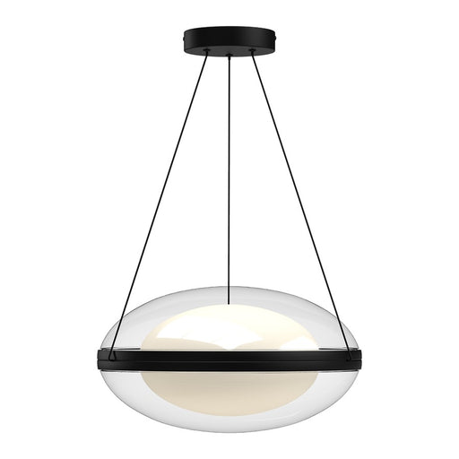 Kuzco Virgo 16" LED Pendant, Black/Opal/Clear External