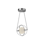 Kuzco Aries 8" LED Pendant, Chrome/Clear Acrylic Shade - PD76708-CH-UNV