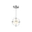 Kuzco Aries 8" LED Pendant, Chrome/Clear Acrylic Shade