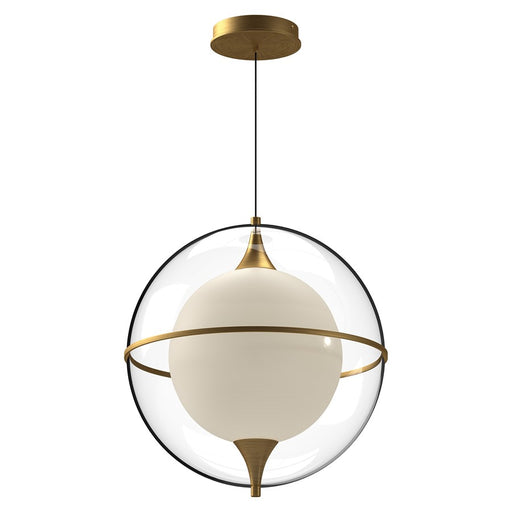 Kuzco Aries 16" LED Pendant, Brushed Gold/Frosted Glass - PD76716-BG-UNV