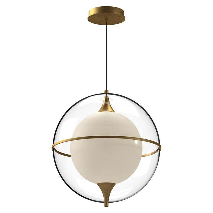 Kuzco Aries 16" LED Pendant, Brushed Gold/Frosted Glass - PD76716-BG-UNV