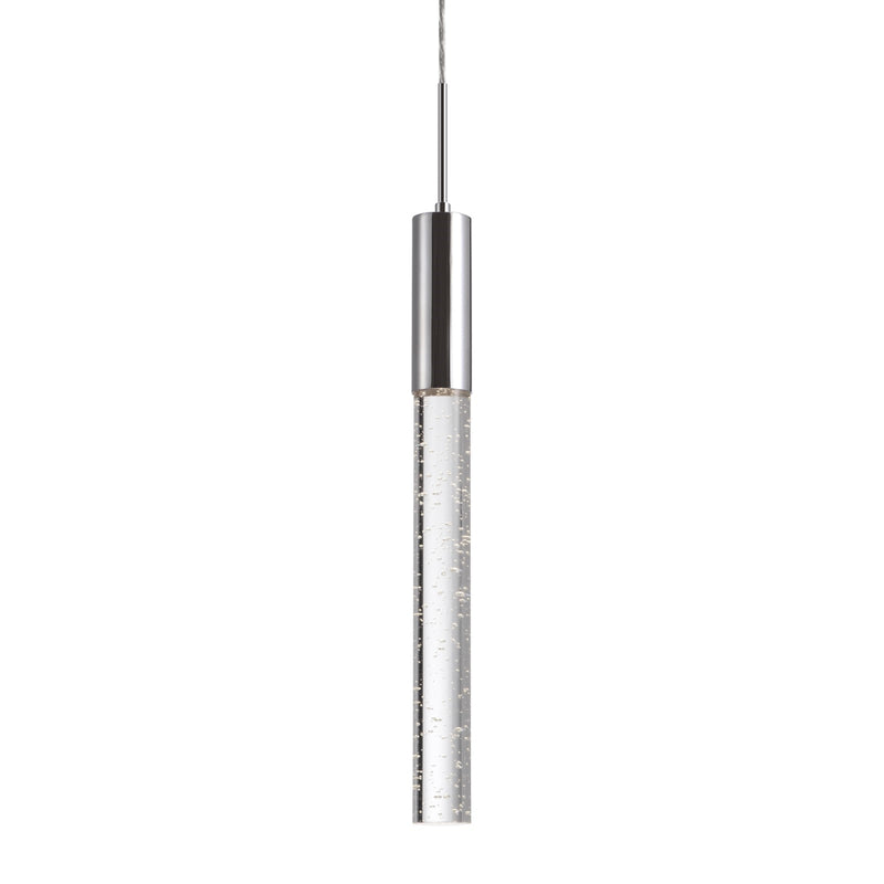 Kuzco Pendula 21in 9-Light LED Pendant | Modern Chrome and Clear Crystal | Dining Room & Entryway | 20.62in H, Dimmable 3000K 400lm | Model PD7721-CH