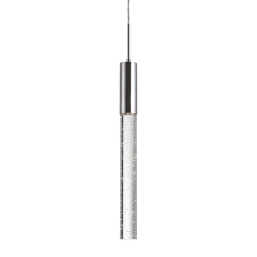 Kuzco Pendula 21in 9-Light LED Pendant | Modern Chrome and Clear Crystal | Dining Room & Entryway | 20.62in H, Dimmable 3000K 400lm | Model PD7721-CH