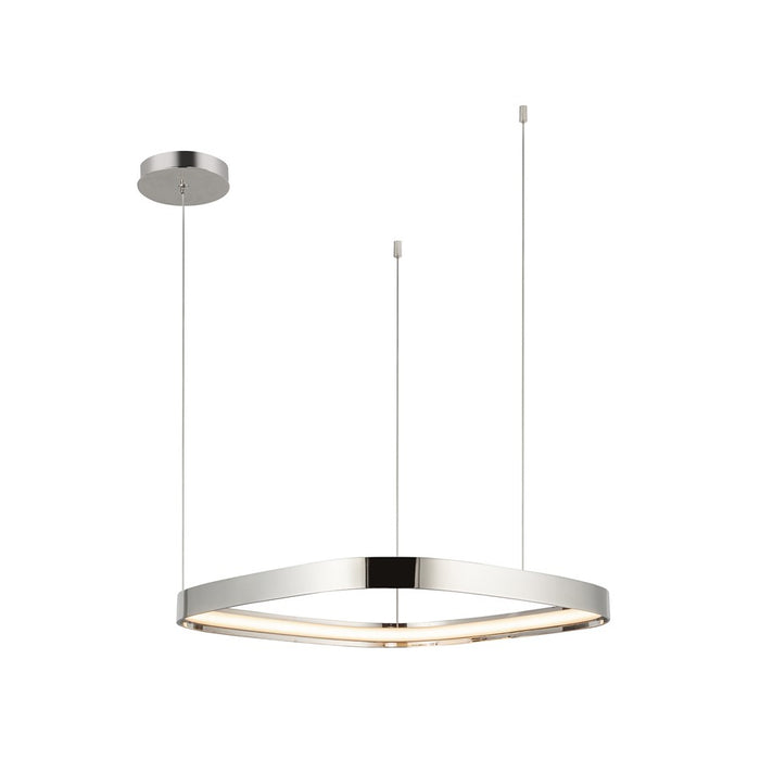 Kuzco Yukon 19" LED Pendant, Polished Nickel