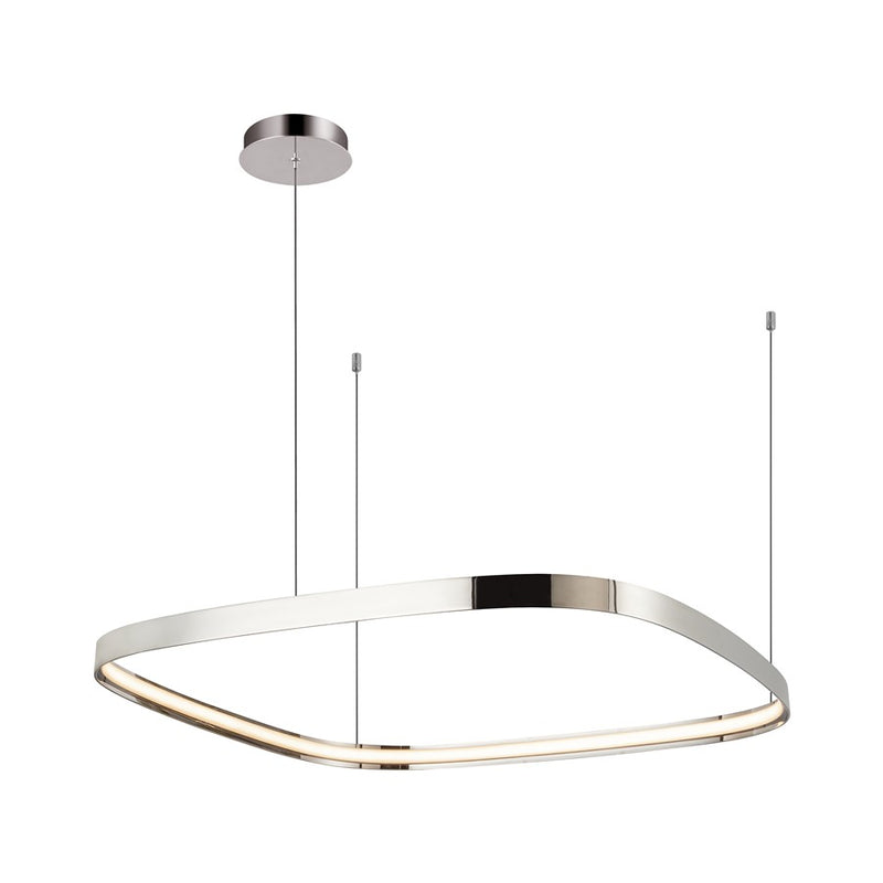 Kuzco Yukon 31" LED Pendant, Polished Nickel