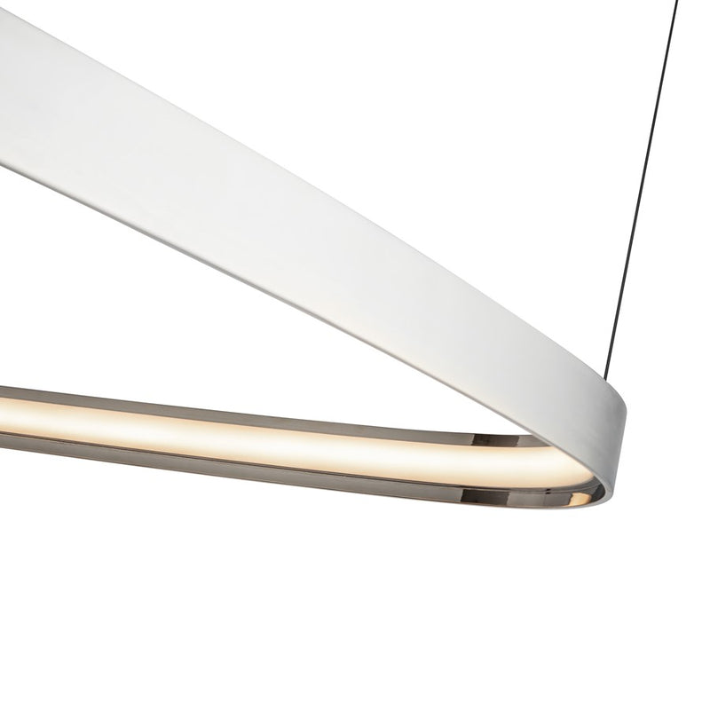 Kuzco Yukon 31" LED Pendant, Polished Nickel